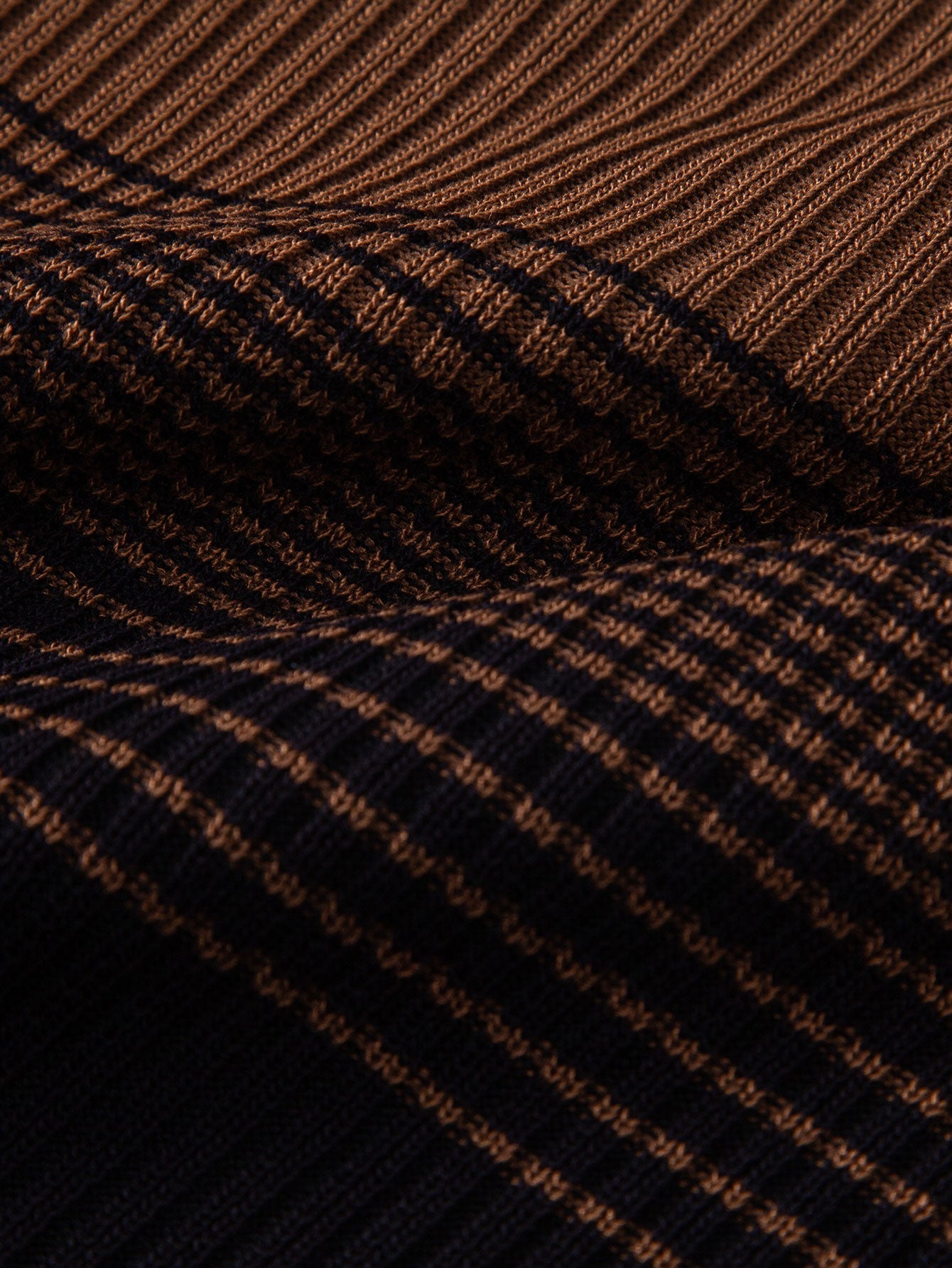 Striped Gradient Knitted Polo Shirt & Slim Fit Tapered Trousers