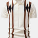 Stripe Geometric Jacquard Knitted Polo Shirt & Slim Fit Tapered Trousers