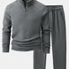Quarter-Zip Fleece Sweatshirt & Polar Fleece Straight Leg Pants