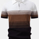 Striped Gradient Knitted Polo Shirt & Slim Fit Tapered Trousers