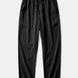 Geometric Striped Jacquard Button Up Shirt & Crinkle Textured Straight Leg Pants