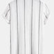 Geometric Striped Jacquard Button Up Shirt & Crinkle Textured Straight Leg Pants