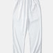 Geometric Striped Jacquard Button Up Shirt & Crinkle Textured Straight Leg Pants