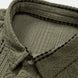 Geometric Striped Jacquard Button Up Shirt & Crinkle Textured Straight Leg Pants