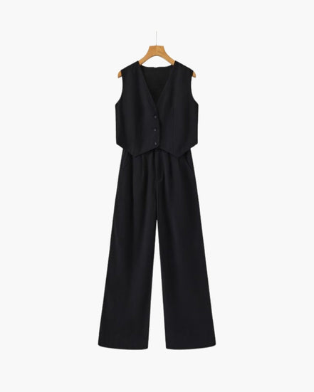 Classy Lady - Linen Two-piece Set